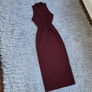 Bodycon Turtleneck Maxi Dress